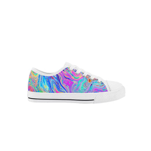 Psychedelic Kid's Low Top Canvas Shoes