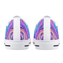 Psychedelic Women's Low Top Canvas Shoes