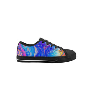 Psychedelic Kid's Low Top Canvas Shoes