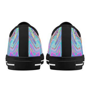 Psychedelic Women's Low Top Canvas Shoes