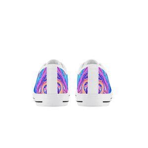 Psychedelic Kid's Low Top Canvas Shoes