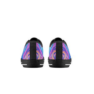Psychedelic Kid's Low Top Canvas Shoes
