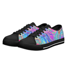 Psychedelic Women's Low Top Canvas Shoes