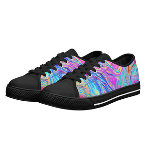 Psychedelic Women's Low Top Canvas Shoes