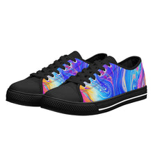 Psychedelic Women's Low Top Canvas Shoes