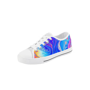 Psychedelic Kid's Low Top Canvas Shoes