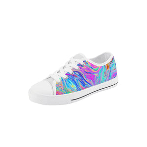 Psychedelic Kid's Low Top Canvas Shoes