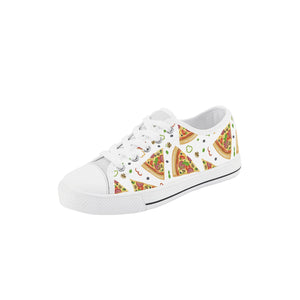 Pizza Kid's Low Top Canvas Shoes