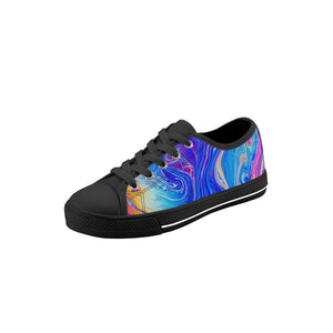 Psychedelic Kid's Low Top Canvas Shoes
