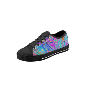 Psychedelic Kid's Low Top Canvas Shoes