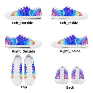 Psychedelic Kid's Low Top Canvas Shoes