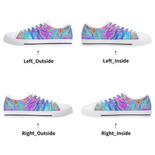 Psychedelic Women's Low Top Canvas Shoes