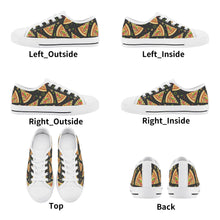 Pizza Kid's Low Top Canvas Shoes