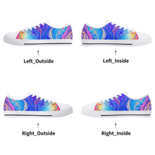 Psychedelic Women's Low Top Canvas Shoes