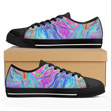 Psychedelic Women's Low Top Canvas Shoes
