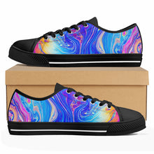 Psychedelic Women's Low Top Canvas Shoes