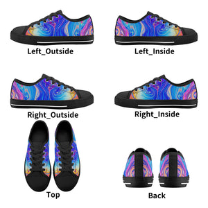 Psychedelic Kid's Low Top Canvas Shoes