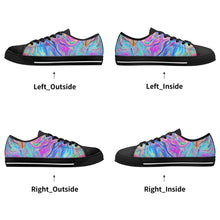 Psychedelic Women's Low Top Canvas Shoes