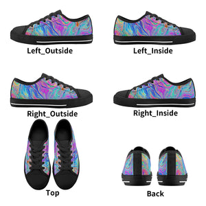 Psychedelic Kid's Low Top Canvas Shoes