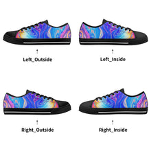 Psychedelic Women's Low Top Canvas Shoes