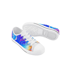 Psychedelic Kid's Low Top Canvas Shoes