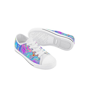Psychedelic Kid's Low Top Canvas Shoes