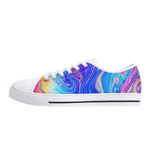Psychedelic Women's Low Top Canvas Shoes