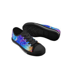 Psychedelic Kid's Low Top Canvas Shoes