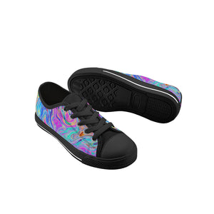 Psychedelic Kid's Low Top Canvas Shoes