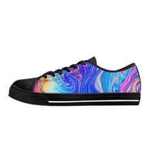 Psychedelic Women's Low Top Canvas Shoes