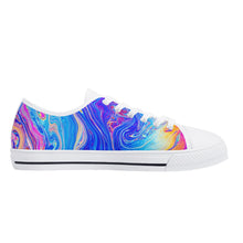 Psychedelic Women's Low Top Canvas Shoes