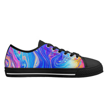 Psychedelic Women's Low Top Canvas Shoes