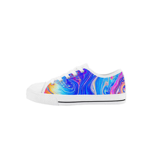 Psychedelic Kid's Low Top Canvas Shoes