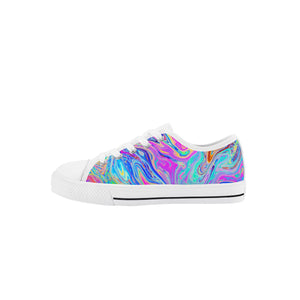 Psychedelic Kid's Low Top Canvas Shoes
