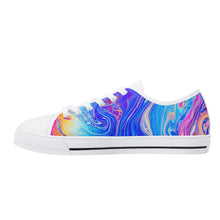 Psychedelic Women's Low Top Canvas Shoes