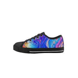 Psychedelic Kid's Low Top Canvas Shoes