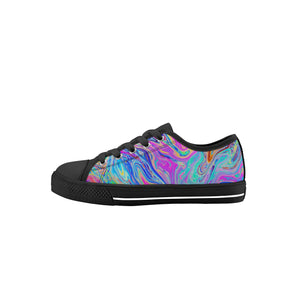 Psychedelic Kid's Low Top Canvas Shoes