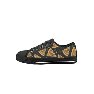 Pizza Kid's Low Top Canvas Shoes