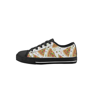 Pizza Kid's Low Top Canvas Shoes