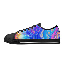 Psychedelic Women's Low Top Canvas Shoes