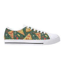 Pizza Women's Low Top Canvas Shoes