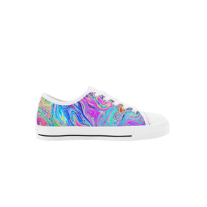 Psychedelic Kid's Low Top Canvas Shoes