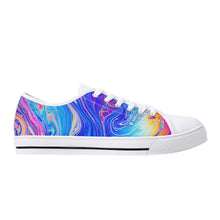 Psychedelic Women's Low Top Canvas Shoes