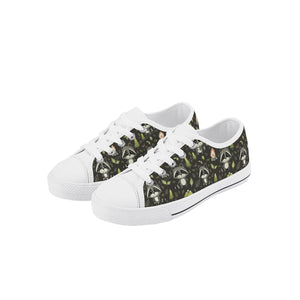 Raccoon Kid's Low Top Canvas Shoes