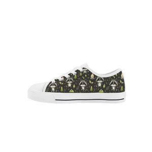Raccoon Kid's Low Top Canvas Shoes