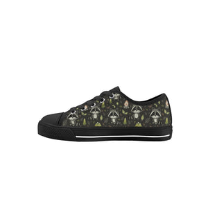 Raccoon Kid's Low Top Canvas Shoes