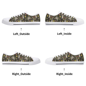 Raccoon Women's Low Top Canvas Shoes