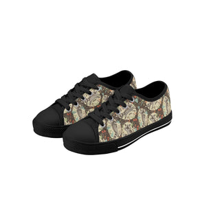 Raccoon Kid's Low Top Canvas Shoes