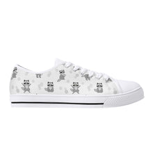 Raccoon Women's Low Top Canvas Shoes
