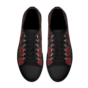 Rose Women's Low Top Canvas Shoes